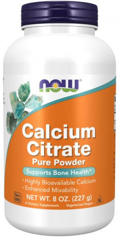 NOW Calcium Citrate, Кальций Цитрат, 227 гр