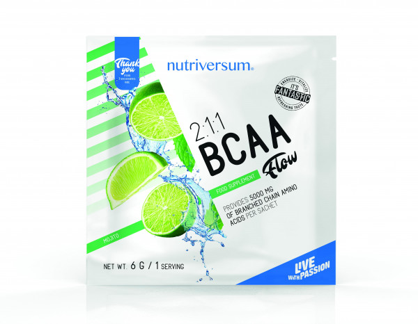 Nutriversum Flow BCAA 2:1:1, 6 грамм