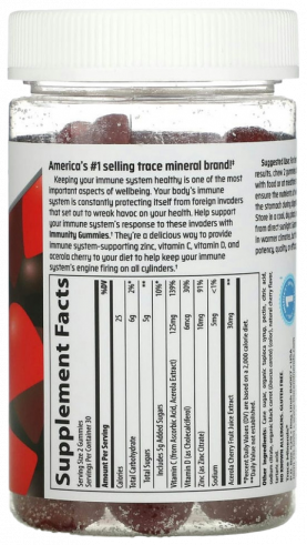 Trace Minerals Immunity Gummies, 60 таблеток