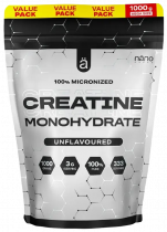 Nano supps 100% Micronized Creatine Monohydrate, 100% Микронизированный Креатин Моногидрат, 1000 грамм